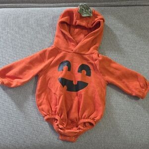 Old Navy Orange Pumpkin Hoodie for Kids